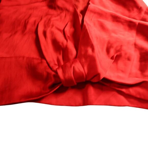 Zara Blouse Y2K Cropped Sleeveless Plunge Knot Front w/ SIde Zip, Size L - Picture 2 of 7